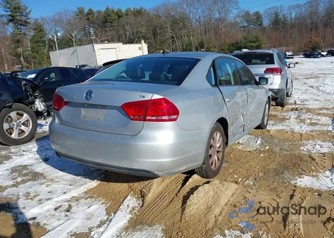 2014 Volkswagen Passat 1.8T Wolfsburg Edition from USA, damaged, VIN 1VWAT7A30EC097734